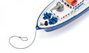 politieboot licht en geluid 318 x 88 x 138 mm blauw/wit