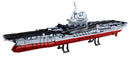 vliegdekschip Model Bricks junior rood/grijs 1633-delig