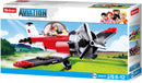 stuntvliegtuig junior 15,9 cm rood/zwart/wit 128-delig