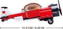 stuntvliegtuig junior 15,9 cm rood/zwart/wit 128-delig