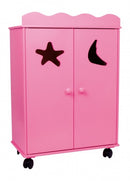 Small Foot - Houten Poppen Kledingkast Roze