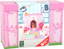 speelkoffer prinsessenkasteel roze 25 cm