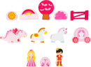 speelkoffer prinsessenkasteel roze 25 cm