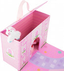 speelkoffer prinsessenkasteel roze 25 cm