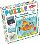 legpuzzel All Aboard! junior 20 cm hout 24-delig