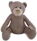 knuffel Beer junior 28 cm textiel grijs