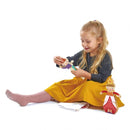 poppenhuispoppen zeemeermin en prinses hout
