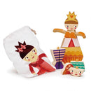 poppenhuispoppen zeemeermin en prinses hout