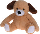 knuffeldier hond junior 20 x 22 cm pluche bruin