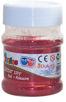 glitters junior 113 gram rood