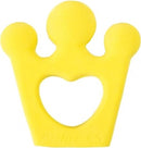 bijtring kroon 10 cm geel