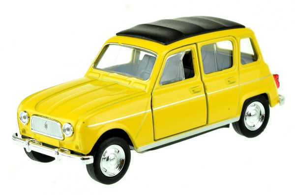auto Renault 4 geel 10 cm