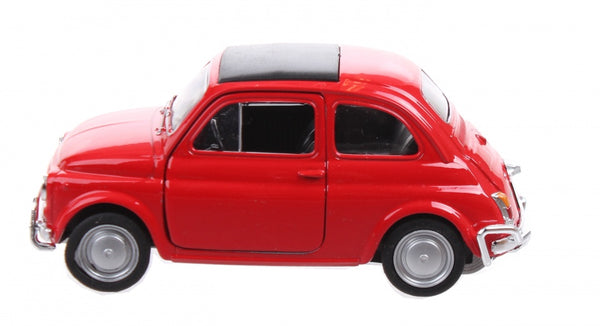 Fiat 500 rood 7 cm