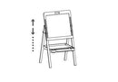tekenbord junior 55 x 50,5 x 118 cm hout bruin