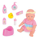 Snuggles babypop badtijd Suzy 30 cm 7-delig roze