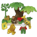 bouwblokken safari 18-delig