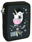 etui UniRock junior 20 x 14 cm polyester zwart 27-delig