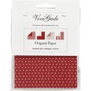 origamipapier 10 x 10 cm wit/rood 50 vellen