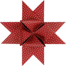 papieren XL vlechtstroken 100 cm rood/wit 40 stuks