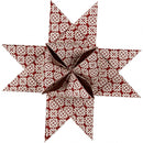 papieren XL vlechtstroken 100 cm rood/wit 40 stuks