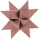 papieren XL vlechtstroken 100 cm rood/wit 40 stuks