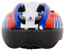 fietshelm Deluxe junior rood/wit/blauw maat 51/55 cm