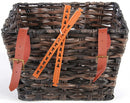 Gevlochten rieten fietsmand Volare S 30 x 25 x 20.5cm  - zwart