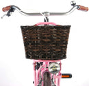 Gevlochten rieten fietsmand Volare S 30 x 25 x 20.5cm  - zwart