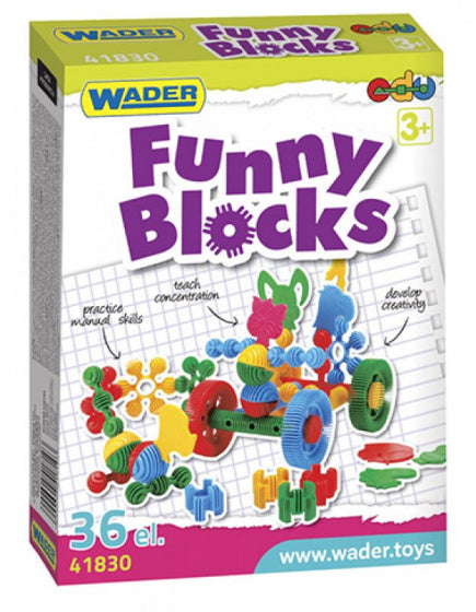 bouwblokken Funny Blocks 36-delig