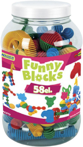 bouwpakket Funny Blocks junior 58-delig