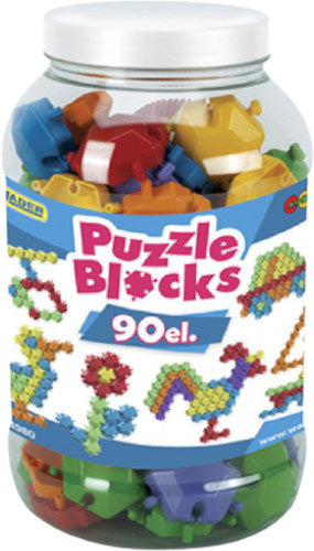 bouwpakket Puzzle Blocks junior 90-delig