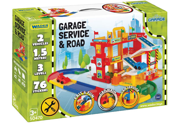 bouwpakket Garage Service & Road junior 86-delig
