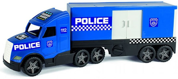 politievoertuig Magic Truck 79 cm blauw/zwart