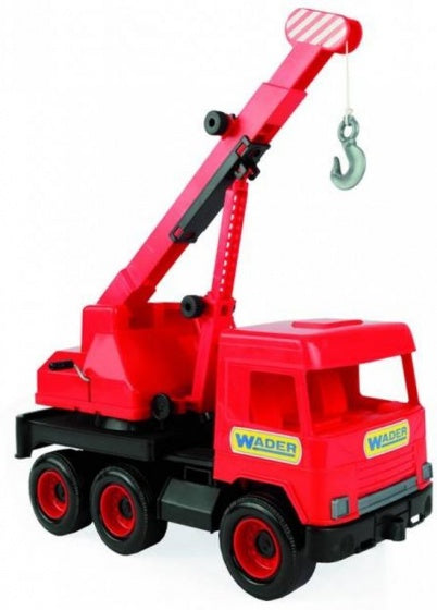 speelgoed Kraanwagen rood 43 cm