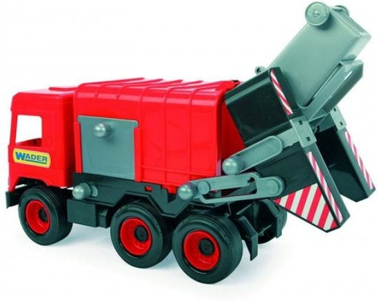 speelgoed Vuilniswagen rood 43 cm