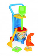 strandset met kar 60 cm rood 7-delig