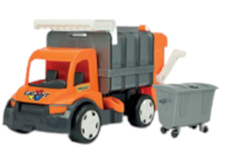 vuilniswagen Gigant junior 65 cm oranje/grijs