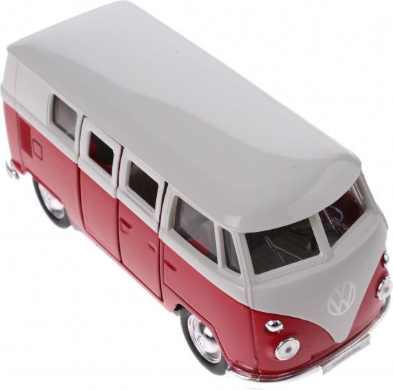 metalen Volkswagen bus rood 11,5 cm
