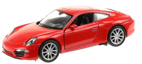 Porsche sportauto rood 11 cm
