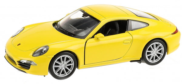 Porsche sportwagen geel 11 cm
