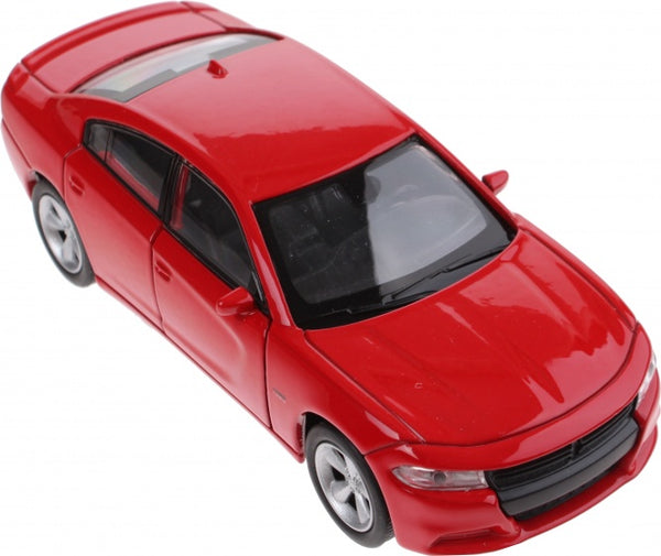schaalmodel Dodge 2016 Charger RT 1:34 rood 12 cm