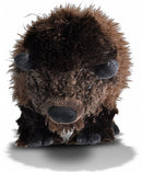 knuffel bison junior 30 cm pluche zwart/bruin
