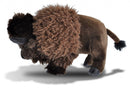 knuffel bison junior 30 cm pluche zwart/bruin