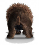 knuffel bison junior 30 cm pluche zwart/bruin