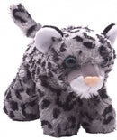 knuffel sneeuwluipaard junior 18 cm pluche grijs