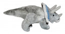 knuffel Triceratops 25 cm pluche grijs/blauw