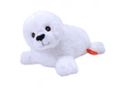 knuffel zeehond junior 23 x 9 cm pluche wit