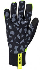 fietshandschoenen Early Fog fleece/neopreen geel maat M