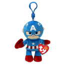Ty Beanie Boo Sleutelhanger - Marvel Captain America