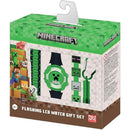 Accutime Minecraft Horloge Cadeau Set Groen/Zwart